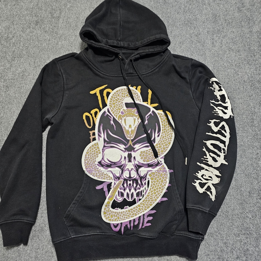 GFTD LA Los Angeles Studios Cobra Snake Skull Hoodie Sweatshirt Streetwear Small